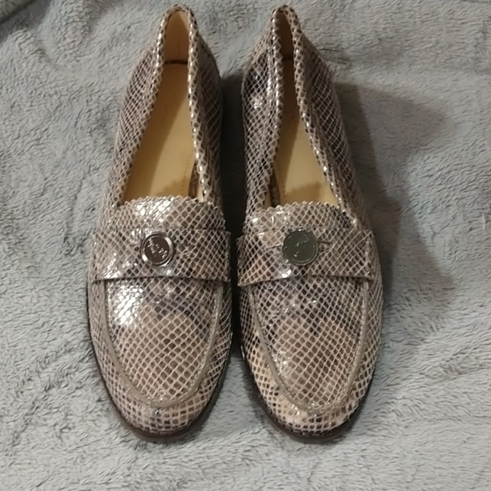 Coach Palmer Snakeskin Loafers